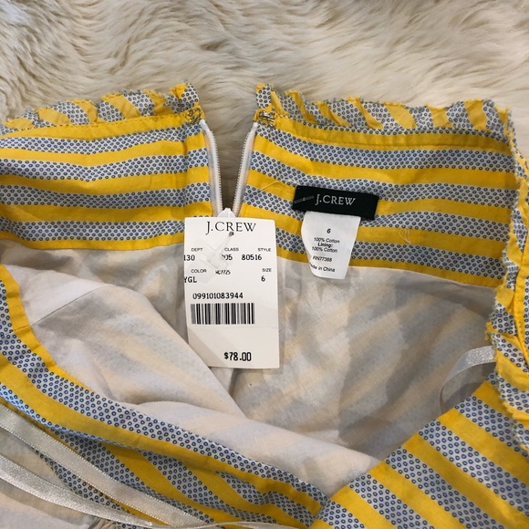 NWT 💛J. Crew halter tank with ruffles - Picture 6 of 6